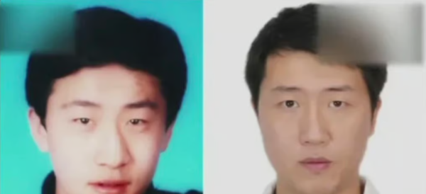 Jiang (right) resembles the couple's deceased son.