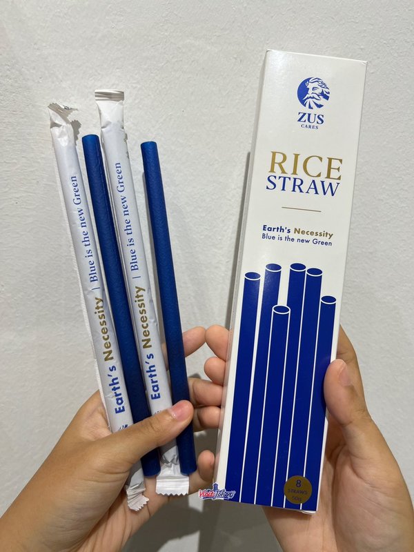 The previous rice straws used by ZUS Coffee.