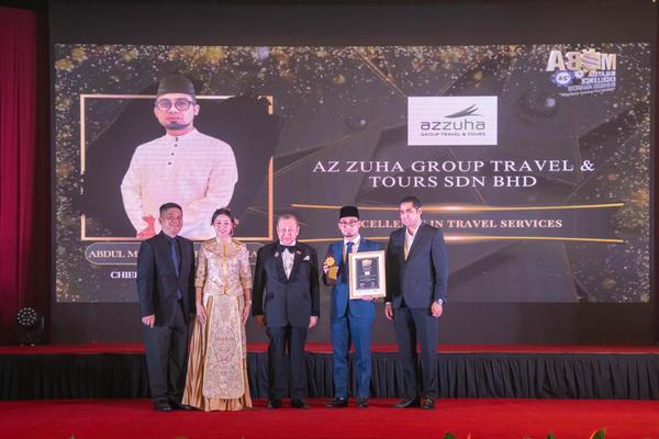 Az Zuha Group Travel & Tours Sdn Bhd berjaya meraih Anugerah Kecemerlangan Perniagaan Malaysia (MEBA) Edisi ke-8 menerusi kategori Kecemerlangan Dalam Perkhidmatan Pelancongan.