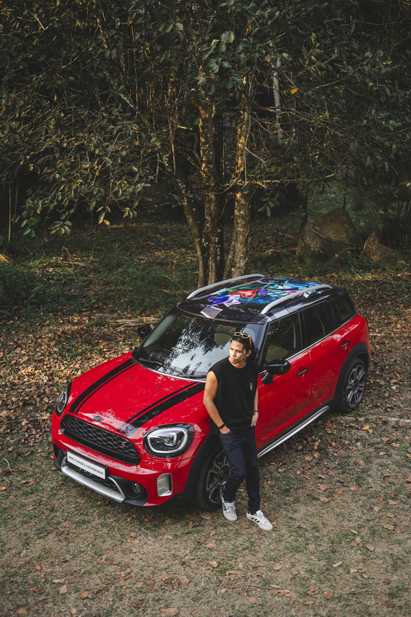 Jared collaborated with Mini Cooper to create artwork for the MINI Countryman Roof Art Edition.