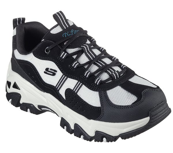 Skechers D'Lite Hiker, Women - Black & White