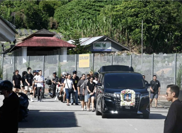 The victim's funeral procession was held recently, as friends and family gathered to pay their final respects.