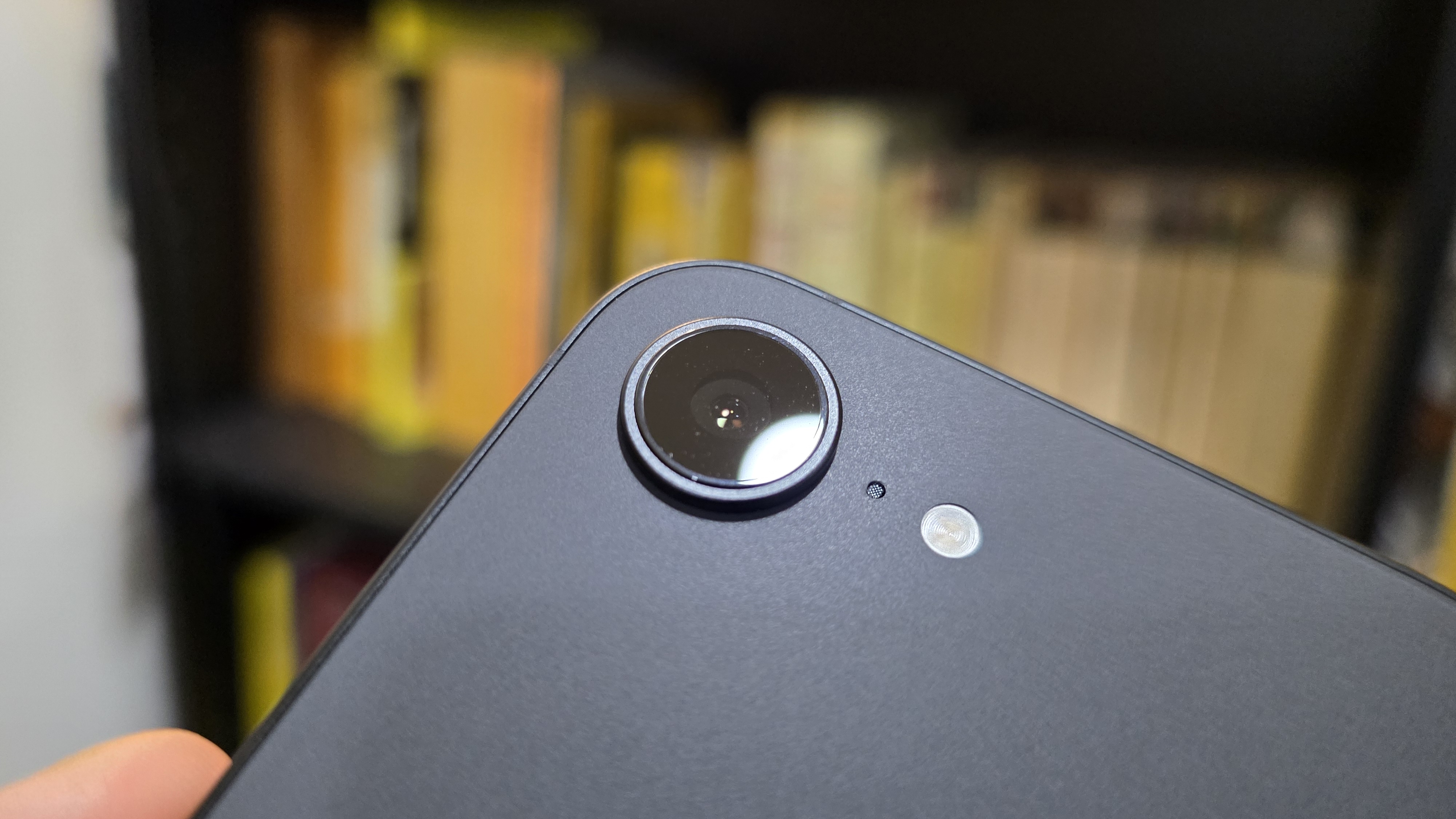 The iPhone 16e features a single rear camera.