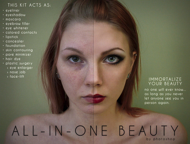 These Photoshop Parody Ads Reveal The Ugly Truth About Filtered Beauty