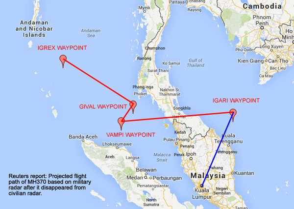 Malaysia Airlines 370 *MAPS & TIMELINE REFERENCE ONLY* | Page 2 ...