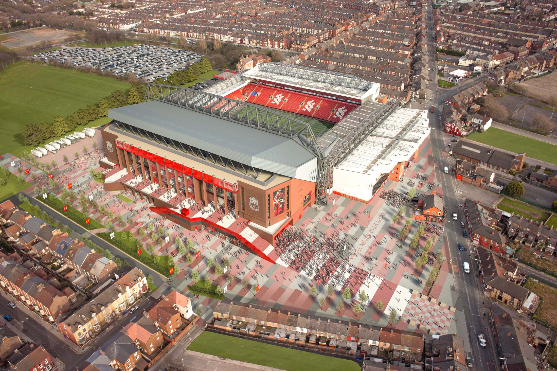 Photos Liverpool Unveils Redesigned Anfield To Seat Close To 60000 People