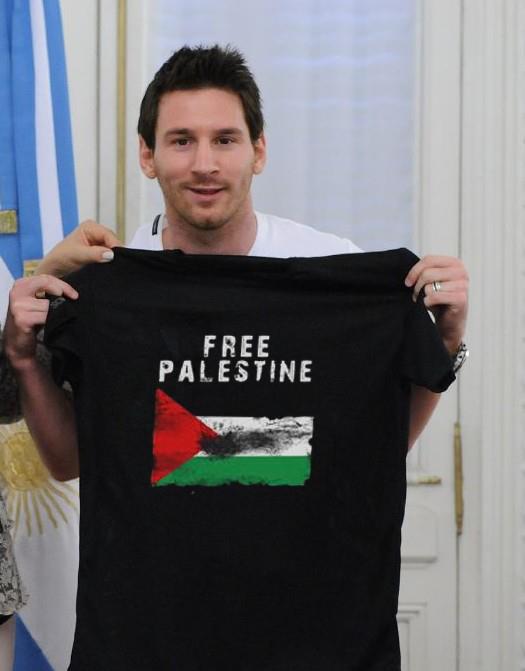 Kontroversi Gambar Messi Dengan Baju STAND WITH ISRAEL 