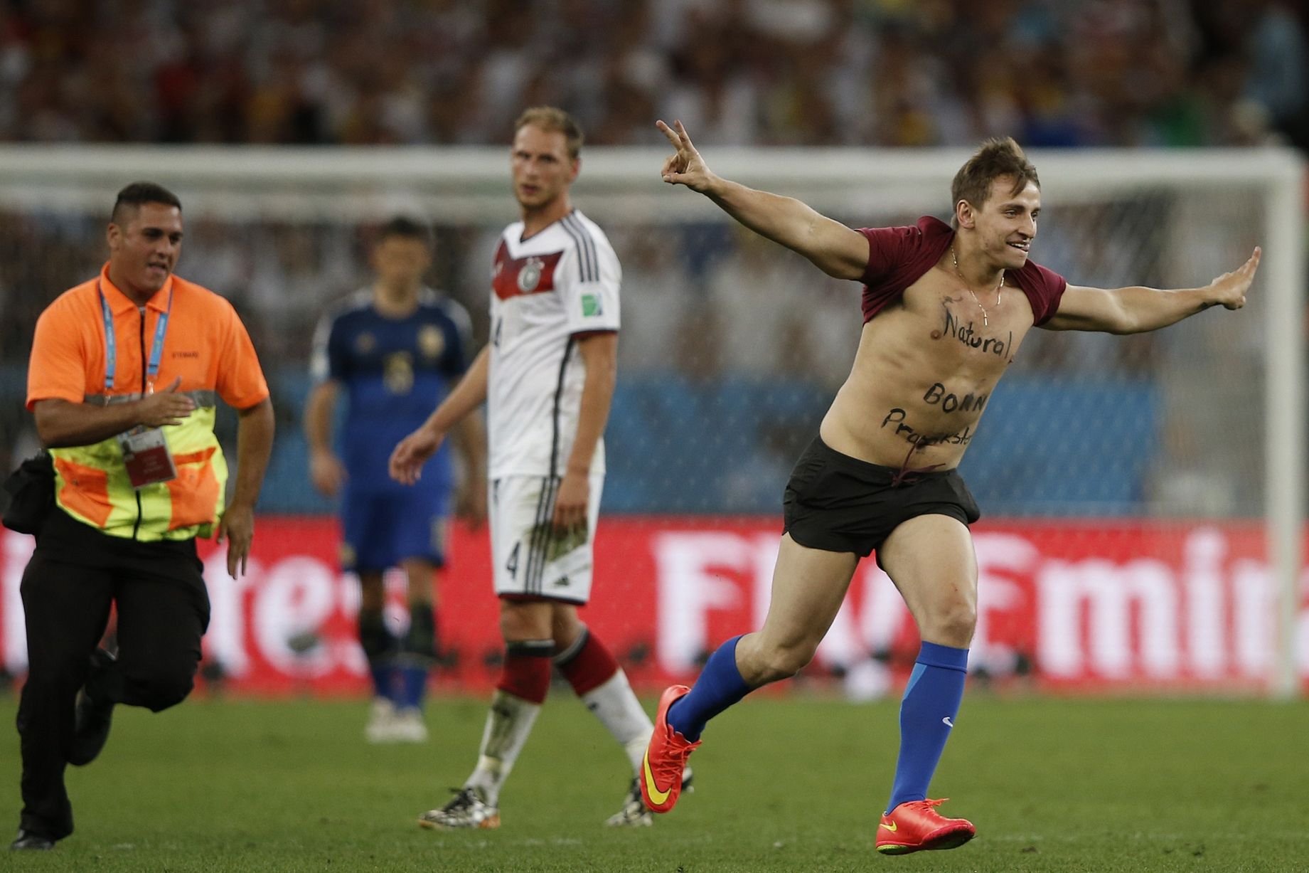 [PHOTOS] Did You See A Streaker During The World Cup Final?