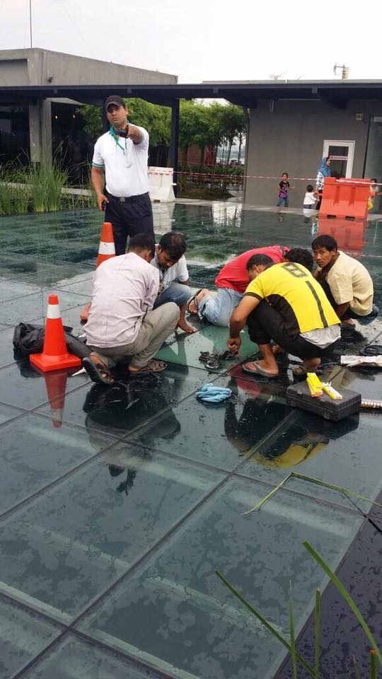 The Full Story Behind Sky Park's Shattered Glass Panel At One City Mall