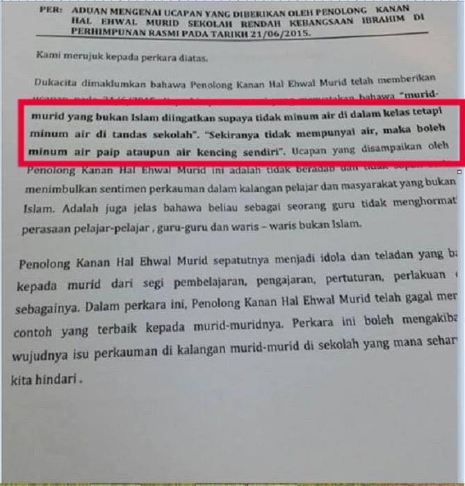 Ini Kisah Sebenar Isu Murid Sekolah Diarah Minum Kencing Sendiri