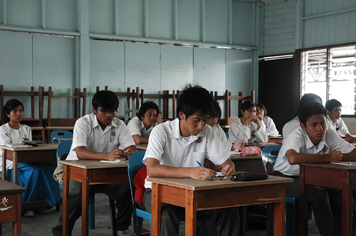 Malaysian students in school