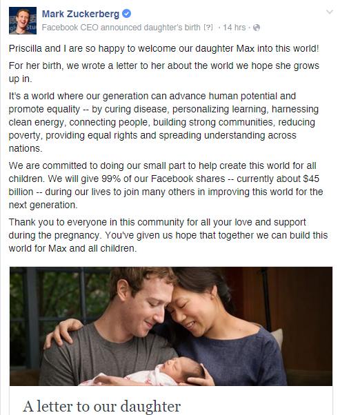 The Truth About Mark Zuckerberg Donating 99% Of His Fortune To "Charity"