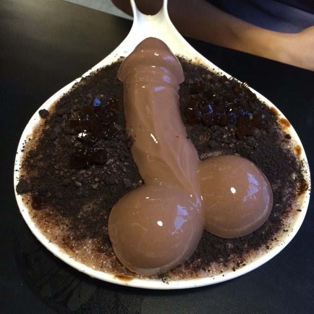 Penis shaped sausage