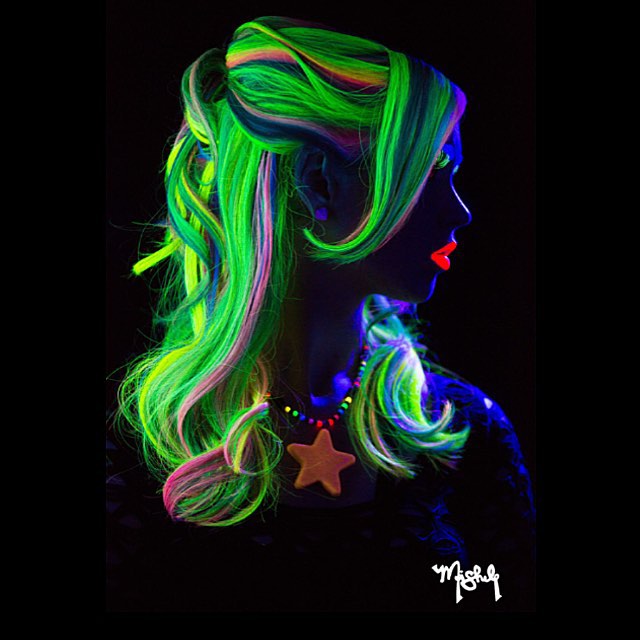 2022 s Latest Glow  In The Dark  Hair Trend Makes Ombre Dye 
