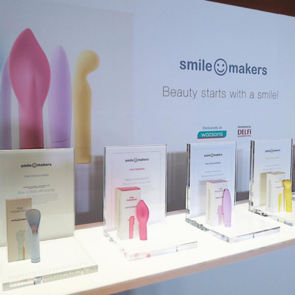 Smile Makers vibrators on display during its Malaysian launch on 12 April at Pullman Hotel.