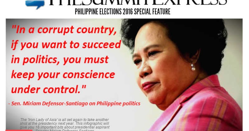 Why Miriam Santiago Is The Philippines's Most Qualified And Beloved ...