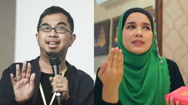 Syed Azmi (kiri), Wardina Safiyyah (kanan).