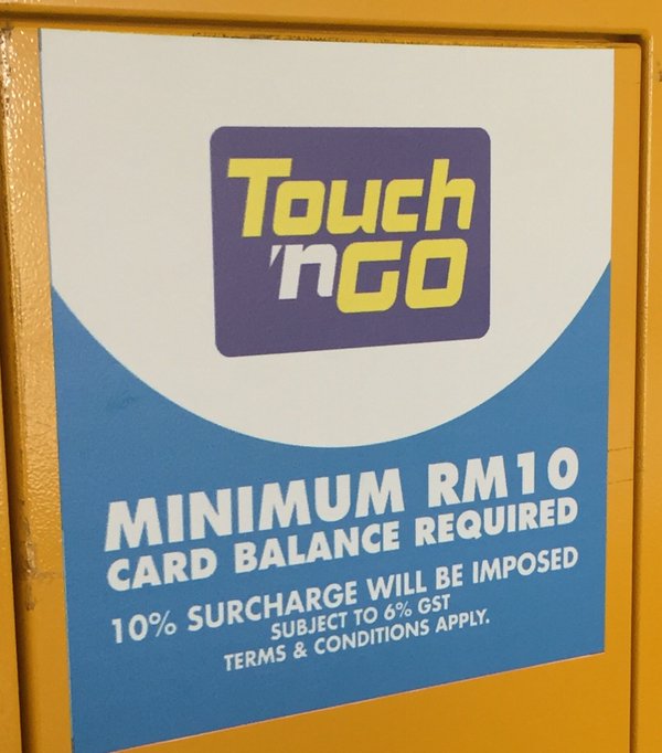 Touch n go 10% surcharge