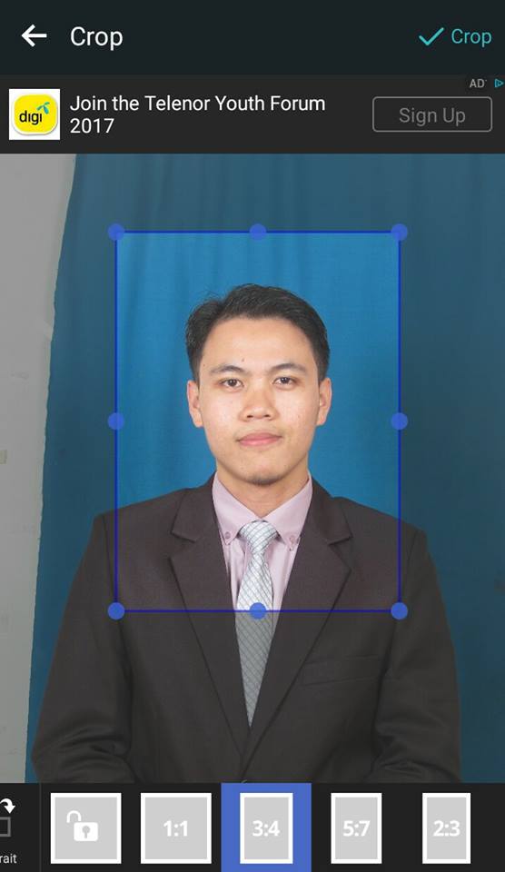 Ukuran gambar passport