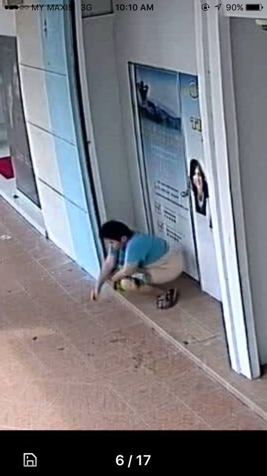 A Schoolgirl Has Been Pooping In Front Of A Seremban Shop While Her Mum