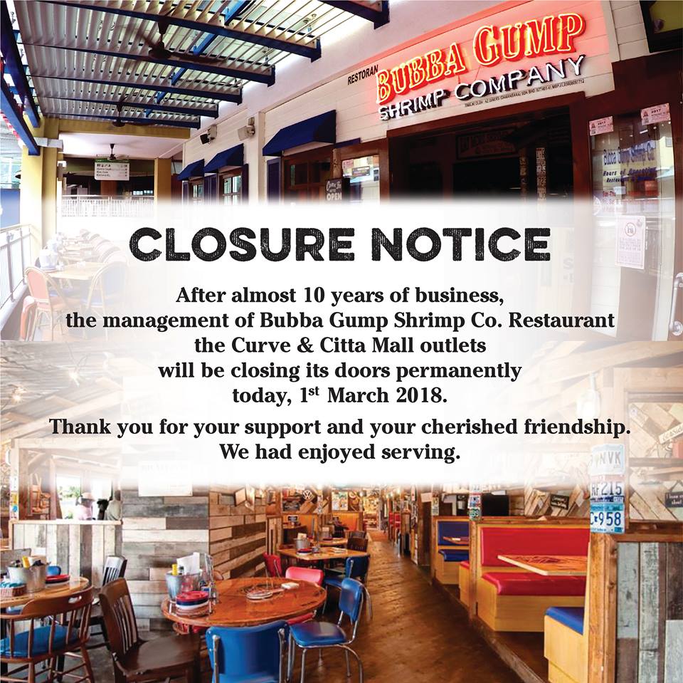 US Restaurant Chain Bubba Gump Shrimp Co. Has Closed Two ...
