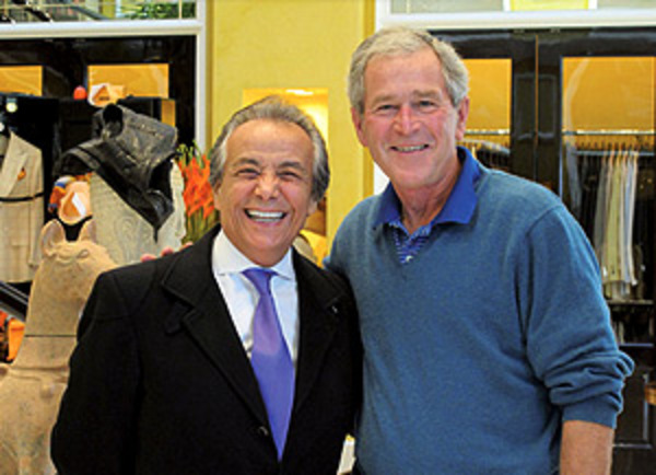 Founder Bijan with George W. Bush.