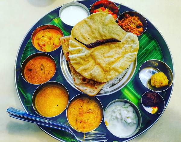 Saravanaa Bhavan Banana Leaf Rice