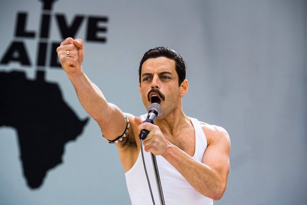 Rami Malek as Queen frontman Freddie Mercury in Bohemian Rhapsody