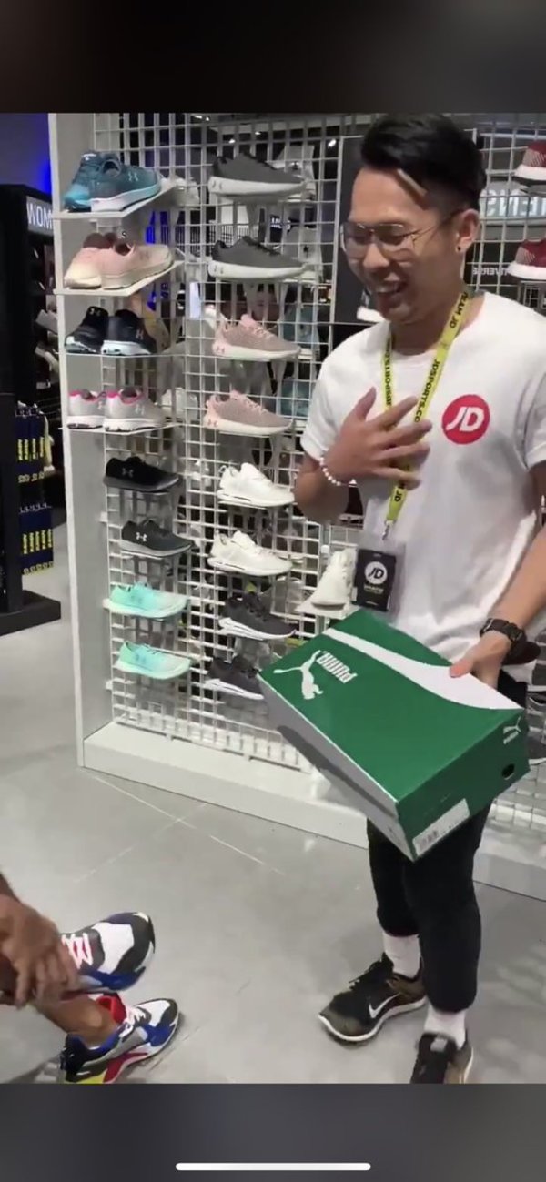 Malaysian Influencer Gains Worldwide Attention For Pulling Off Epic Prank  At Shoe Store