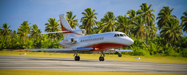 The islands airport is located on its capital, West Island.