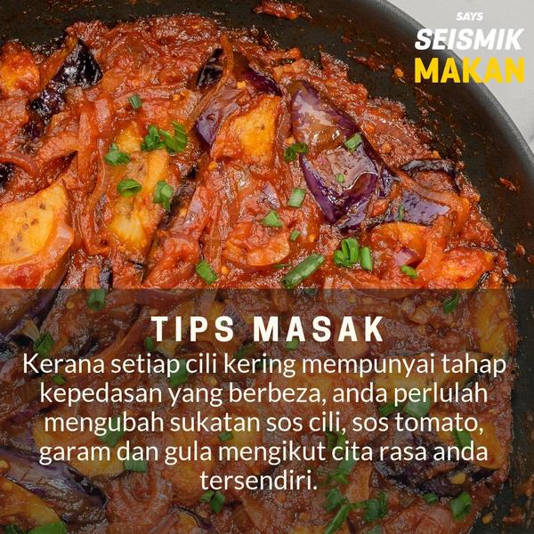 Resepi Sambal Terung Masak Merah