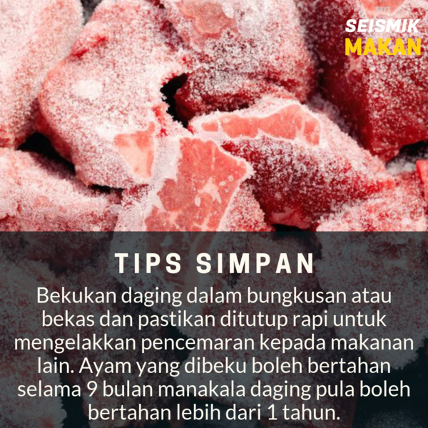 Tips Menyimpan Daging Dan Ayam