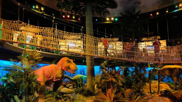 Dinosaur exhibit at Petrosains.