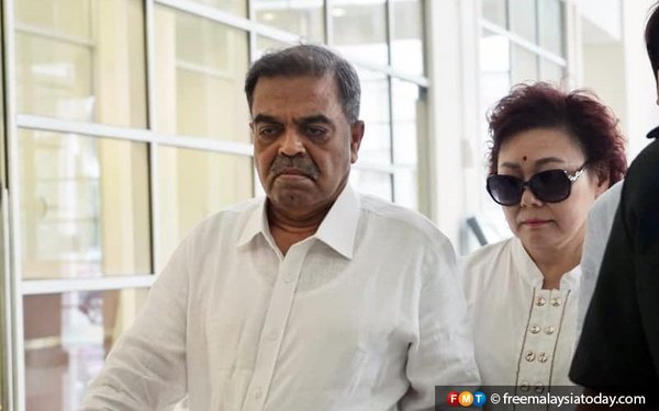 Tan Sri Kenneth Eswaran and his wife