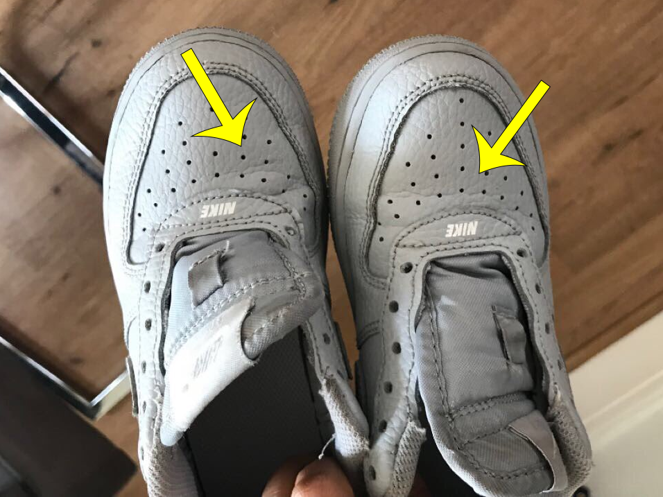 how not to crease air force ones