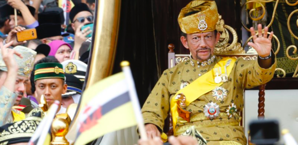 Sultan Hassanal Bolkiah of Brunei.