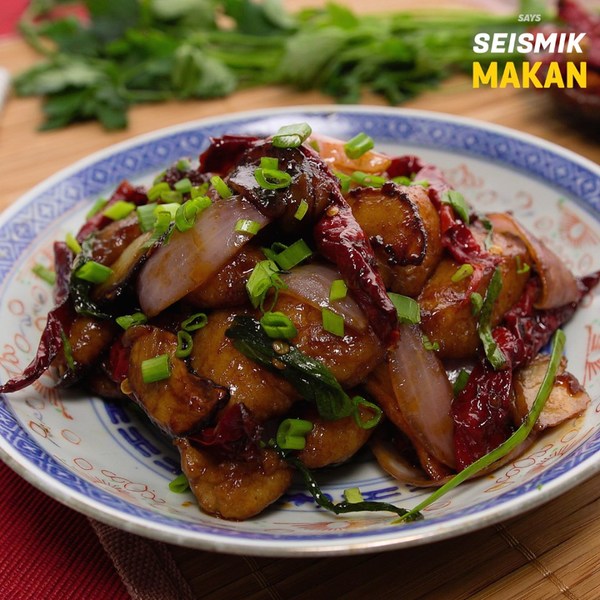 Ikan Kung Pao Seismik Makan