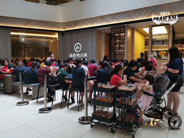 The amount of people waiting to dine at Haidilao Hot Pot, Sunway Pyramid on a Friday afternoon.