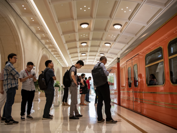 Tram ini adalah sistem pengangkutan paling utama digunakan oleh pekerja Huawei.