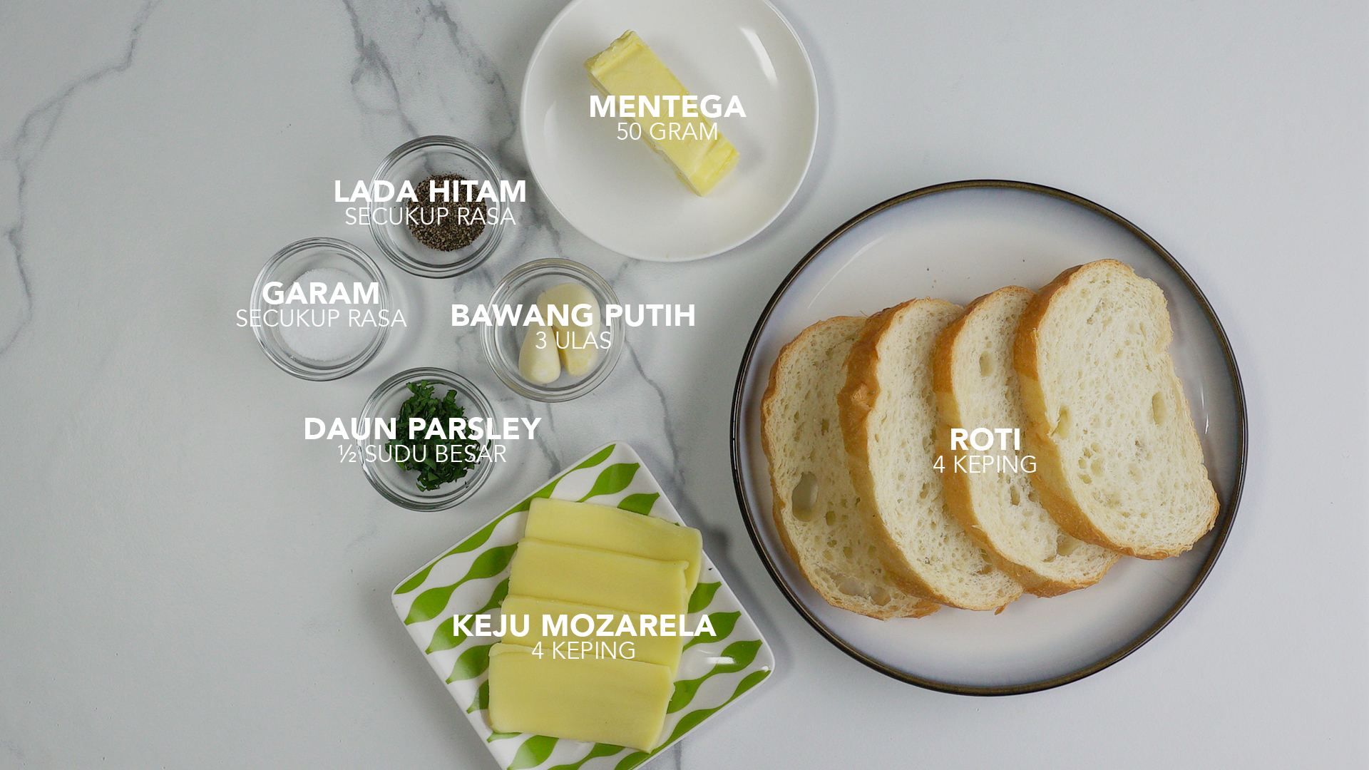Resepi Garlic Bread Mudah - Dorine Gill Design