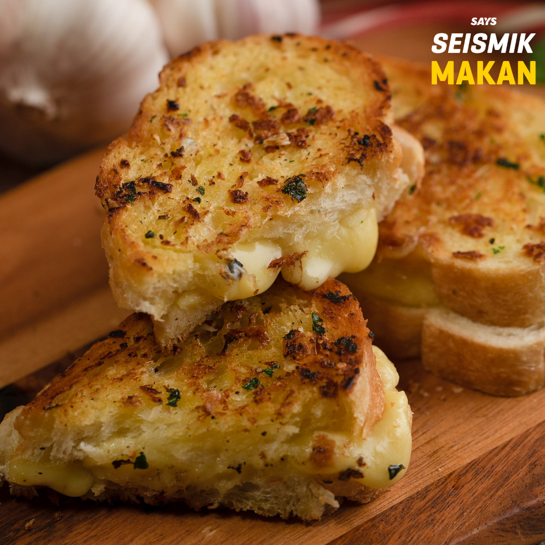 Resepi Garlic Bread Grilled Cheese Mudah & Lazat. Hanya 