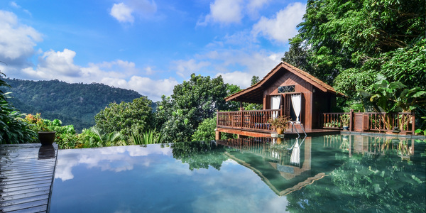 The Dusun Rainforest Resort.