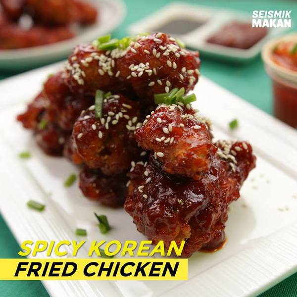 Spicy Korean Fried Chicken Seismik Makan