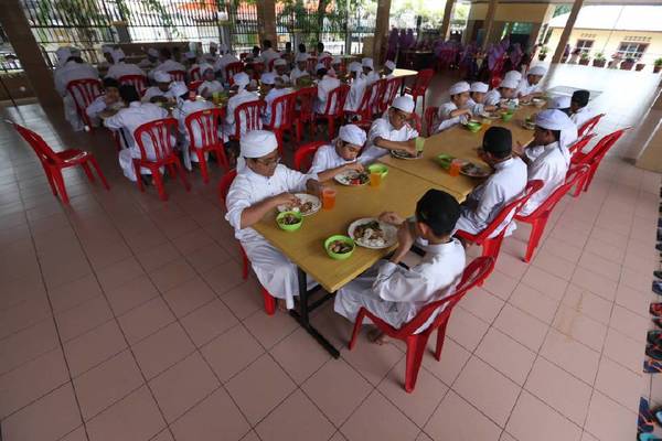 The canteen of Maahad Tahfiz al Barakah in Manjoi, Ipoh.