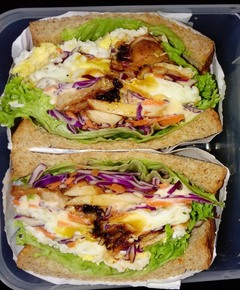 Resepi Sandwich Ayam Diet - CRV Tu