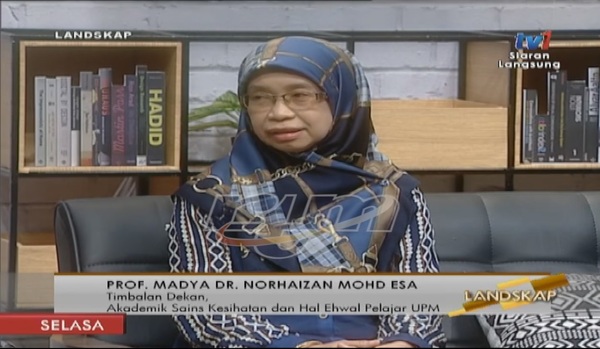 Pensyarah Jabatan Pemakanan dan Dietatik Fakulti Perubatan dan Sains Kesihatan UPM, Prof Madya Dr Norhaizan Mohd Esa.