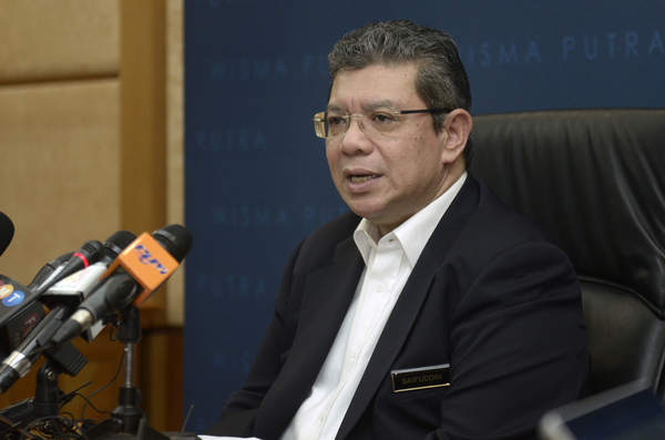 Foreign Minister Datuk Saifuddin Abdullah.