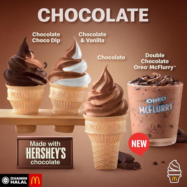 McDonald's Malaysia Double Chocolate Oreo McFlurry Baru New