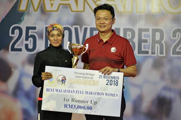 Nur Amelia was first runner-up in the Full Marathon Women's Open, Malaysian category, last year.