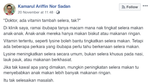 Risau Anak Pilih Jajan Dari Makanan Berkhasiat Jom Ikuti 7 Tips Mudah Dari Doktor Ini